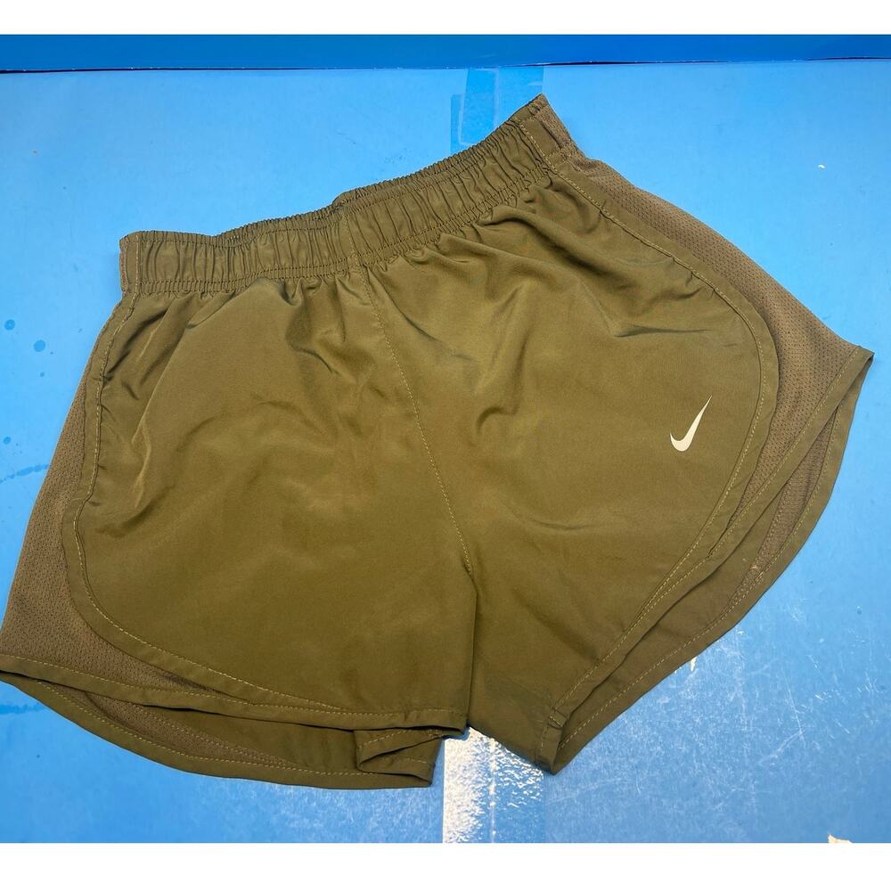 Army Green NIKE DRI-FIT Size XS Women Brief Lined Stretch Athletic  Shorts